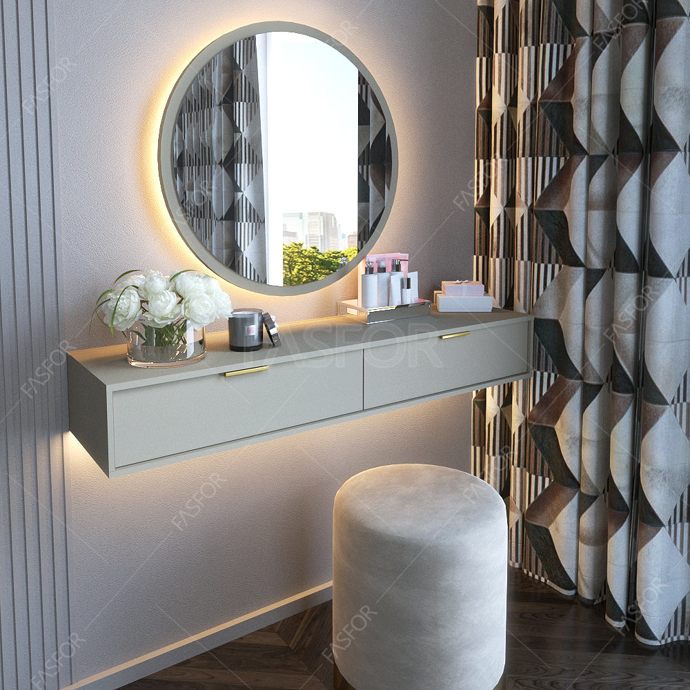 Coiffeuse Moderne CLASSI avec Éclairage LED – Élégance & Praticité 100cm