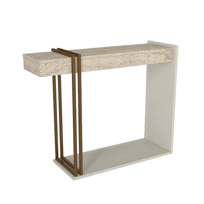 Console DESCA-effet marbre- 90cm