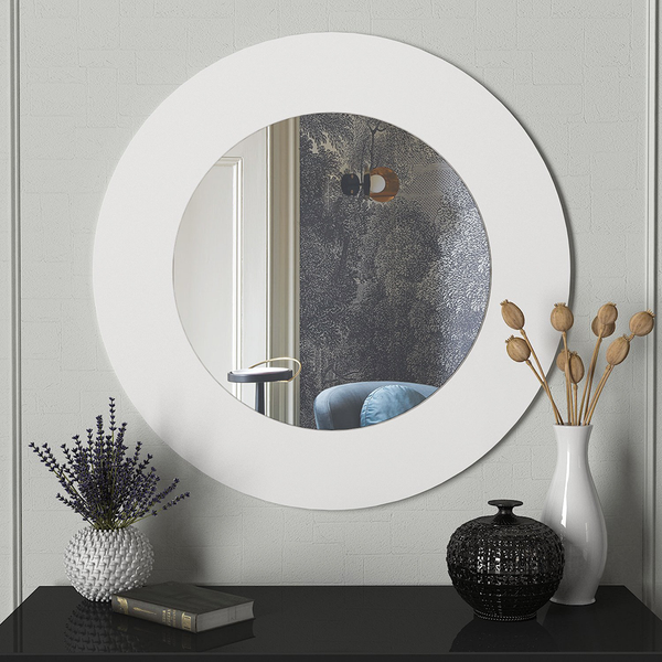 Miroir ASHUR-blanc- 90cm