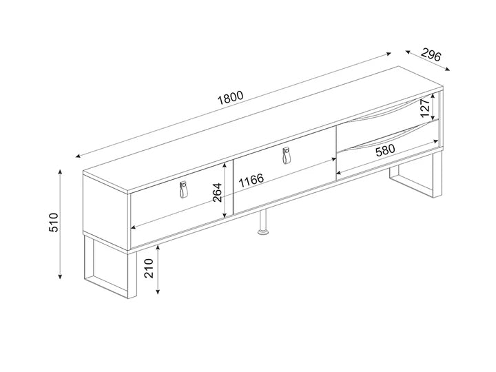 Pack Meube TV Faythe & Tables basses LEKA