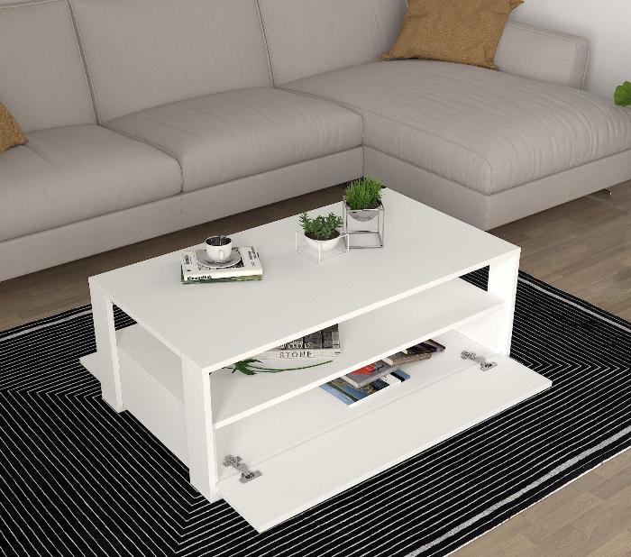 Table basse BALINA -blanc- 90cm