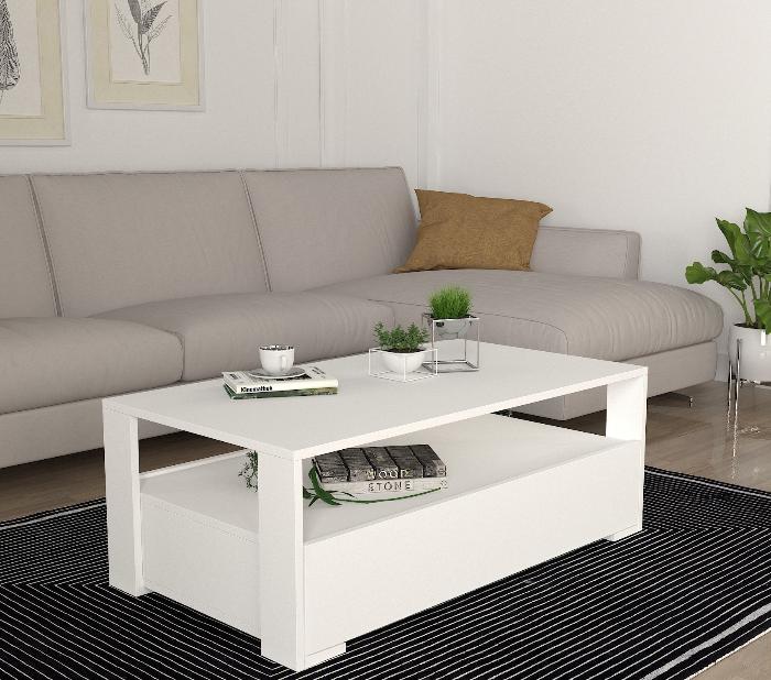 Table basse BALINA -blanc- 90cm